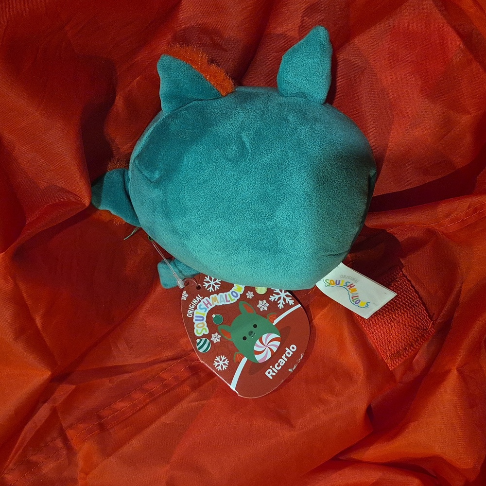NEW---Squishmallows Teal and Red Plush Toy - Picture 2 of 3